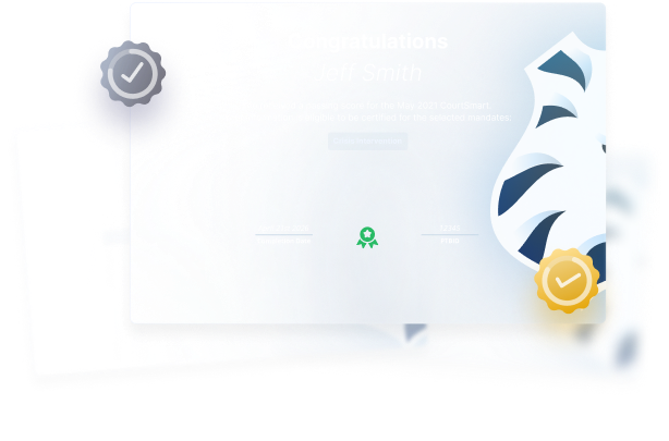 Training mandate certification badge