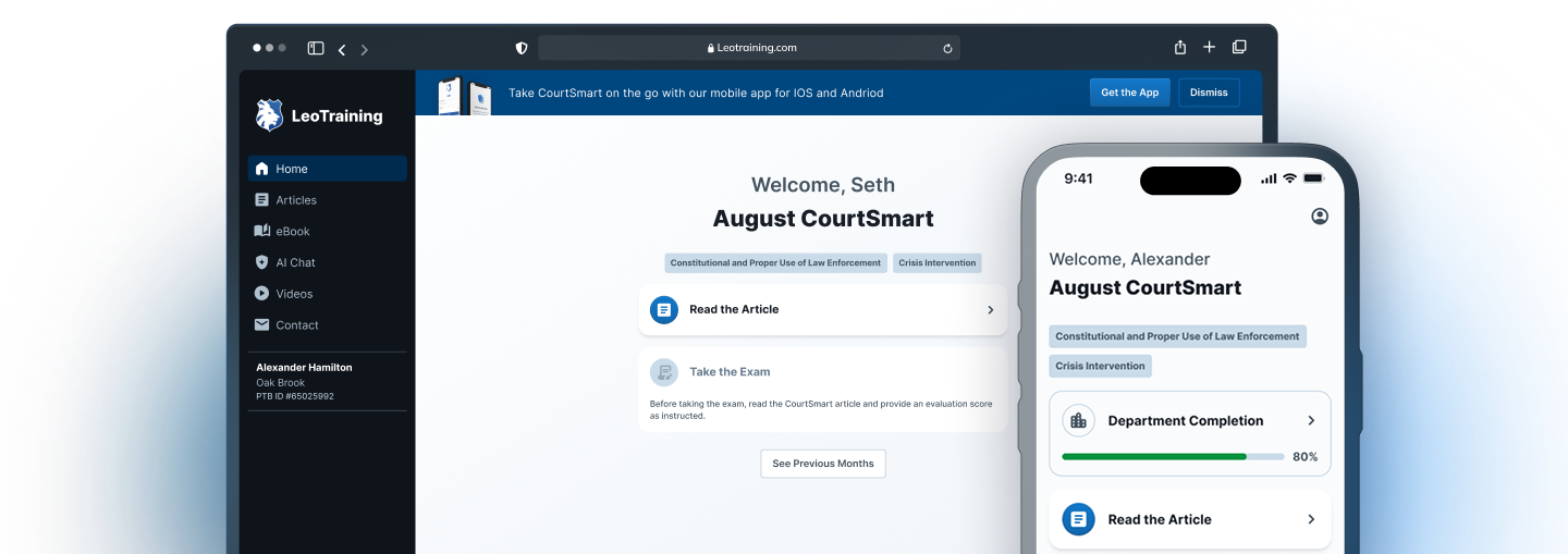 LeoTraining platform preview